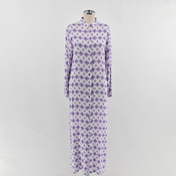 Walker & Wade Dresses & Skirts - Walker Wade Ikat Maxi Dress Womens Size XL Purple Button Front Resort Vacation